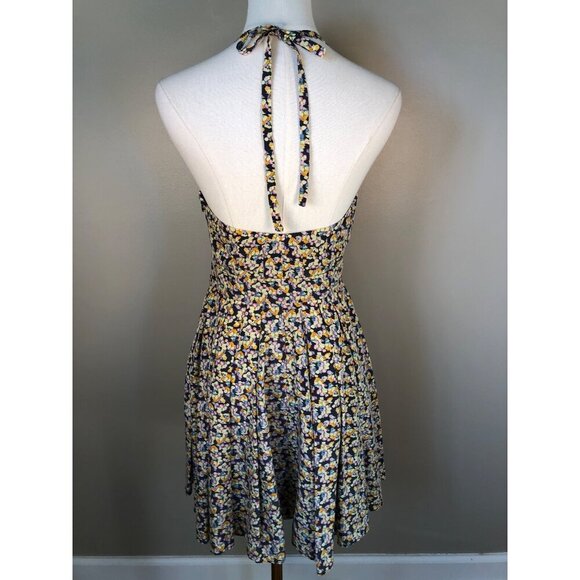 Elizabeth and James Dresses & Skirts - Elizabeth & James Multicolor Silk Halter Mini Dress -Size XS